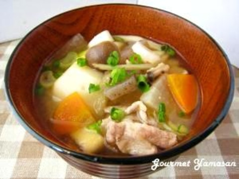 油を使わない ”豚汁”